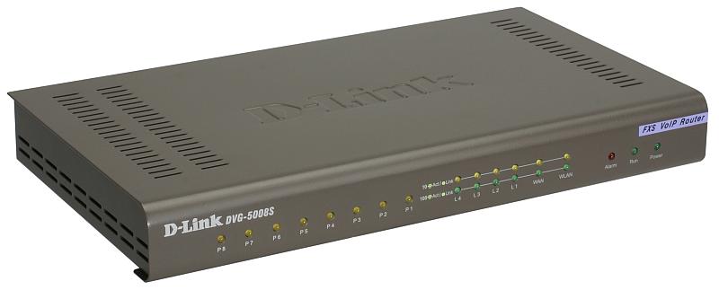 Маршрутизатор D-Link PROJ VoIP Gateway, 1000Base-T WAN, 4x1000Base-T LAN, 8xFXS ports