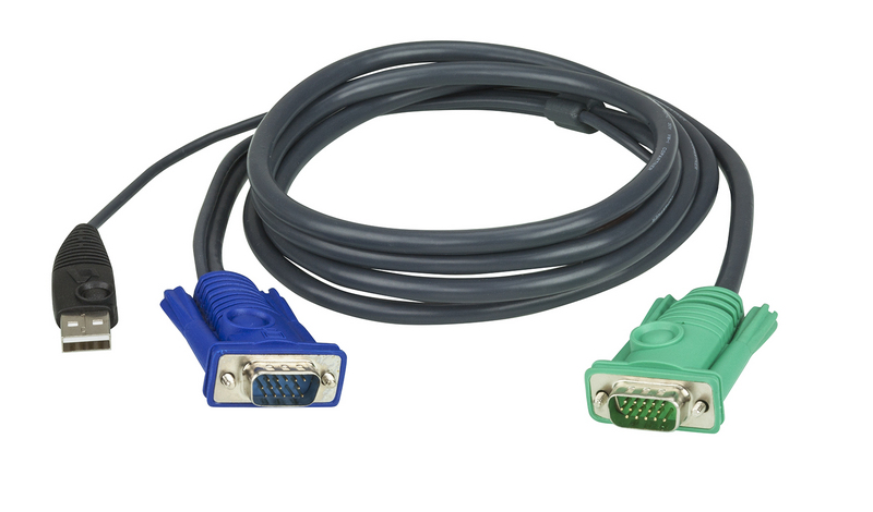 Кабель ATEN CABLE HD15M/USB A(M)--SPHD15M, 3m