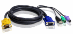 Кабель ATEN USB-PS/2 3.0M HYBRID CABLE., 3m