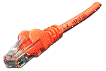 Патч-корд Патч-корд LANMASTER LSZH UTP кат.6, с заливными колпачками, 1.5 м, оранжевый