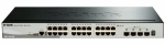Коммутатор D-Link PROJ SmartPro L2+ Stackable Switch 24x1000Base-T, 4x10GBase-X SFP+, CLI, RJ45 Console