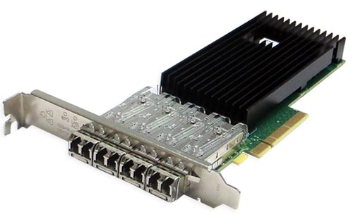 Сетевая карта Silicom 10Gb PE310G4I71L-XR Quad Port SFP+ 10 Gigabit Ethernet PCI Express Server Adapter X8 Gen3 , Low Profile, Based on Intel® XL710