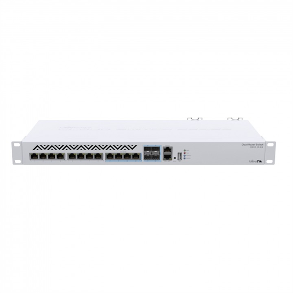 Коммутатор MikroTik Cloud Router Switch 312-4C+8XG-RM with 8 x 1G/2.5G/5G/10G RJ45 Ethernet LAN, 4x Combo ports (1G/2.5G/5G/10G RJ45  Ethernet LAN or 10G SFP+), 1x LAN port for management, RouterOS L5 or SwitchO