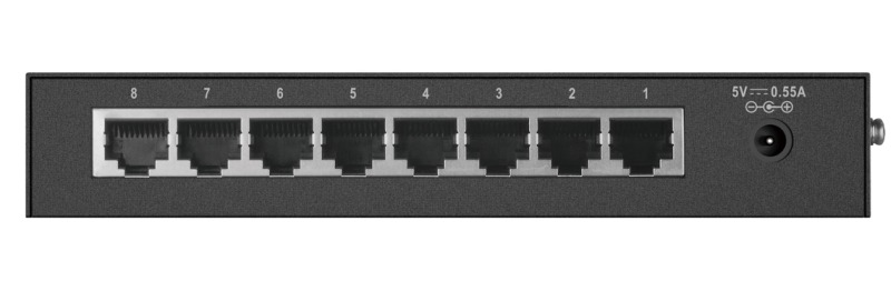 Коммутатор D-Link Unmanaged Switch 8x100Base-TX, metal case
