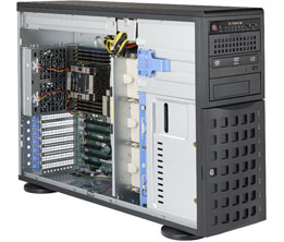 Серверная платформа Supermicro SuperServer 4U 7049P-TR noCPU(2)2nd Gen Xeon Scalable/TDP 70-205W/ no DIMM(16)/ SATARAID HDD(8)LFF/ 2xGbE/ 6xFH, M2/ 2x1280W