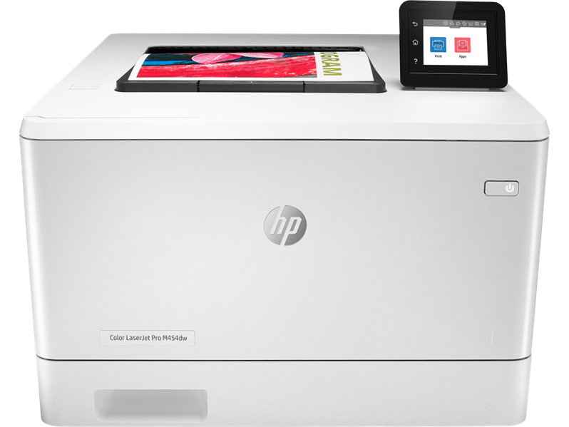 Принтер HP Color LaserJet Pro M454dw Printer (A4,600x600dpi,27(27)ppm,ImageREt3600,512Mb,Duplex, 2trays 50+250,USB 2.0/GigEth/WiFi/Bluetooth/Easy-access USB port,AirPrint, PS3, 1y warr, 4Ctgs1200pages in box)