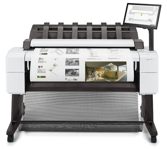 Широкоформатный принтер HP DesignJet T2600 PS MFP (p/s/c, 36",2400x1200dpi, 3 A1ppm, 128GB, HDD 500GB, rollfeed, autocutter,output tray, stand, Scanner 36",600dpi, 15,6" touch display, extUSB, GigEth, repl. L2Y25A)