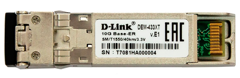 Модуль D-Link SFP+ Transceiver, 10GBase-ER, Duplex LC, 1550nm, Single-mode, 40KM