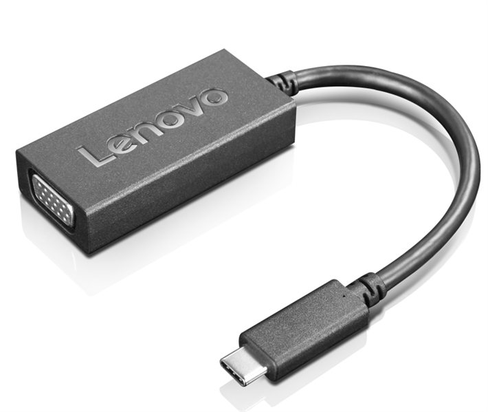 Переходник Lenovo USB-C to VGA Adapter ( переходник USB-C (Type-C) на VGA (D-Sub)