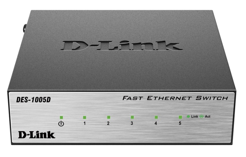 Коммутатор D-Link Unmanaged Switch 5x100Base-TX, metal case