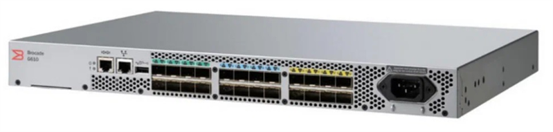 Коммутатор Brocade G610 24x16G ports Fibre Channel Switch, 24-port licensed, 24x16Gb SFP+ transceivers (analog DS-6610B, SN3600B, SNS2624, DB610S)