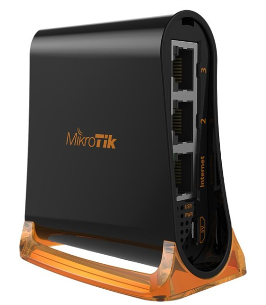 Точка доступа wi-fi MikroTik hAP mini with 650MHz CPU, 32MB RAM, 3xLAN, built-in 2.4Ghz 802.11b/g/n 2x2 two chain wireless with integrated antennas, RouterOS L4, tower case, PSU