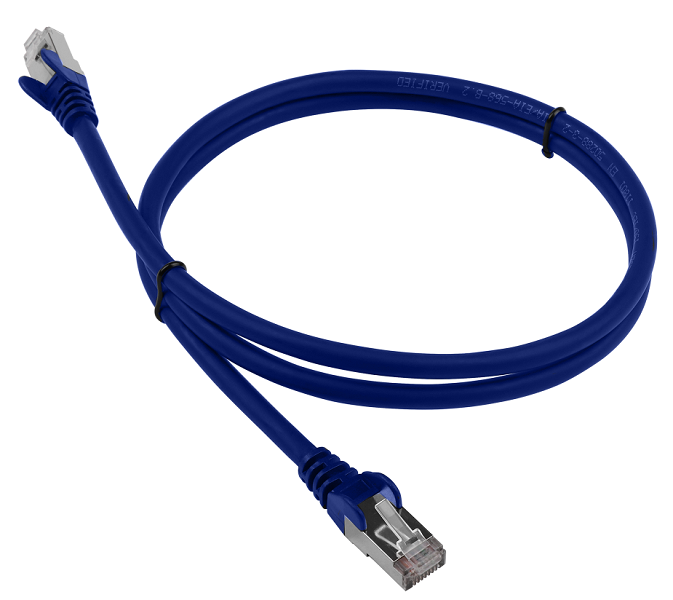 Патч-корд Патч-корд LANMASTER LSZH FTP кат.6, 0.5 м, синий
