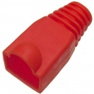  Защитные колпачки для кабеля 6,0мм cat.5, на соединение коннектора с кабелем, красный, 100 шт. в пачке