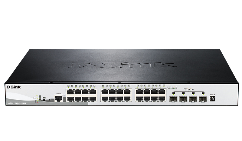 Коммутатор D-Link PROJ SmartPro L2+ Stackable Switch 48x1000Base-T PoE, 4x10GBase-X SFP+, PoE Budget 370W (740W with DPS-700), CLI, RJ45 Console, RPS