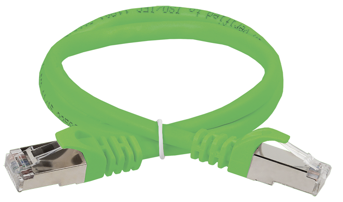  ITK Коммутационный шнур (патч-корд), кат.5Е FTP, 1,5м, зеленый