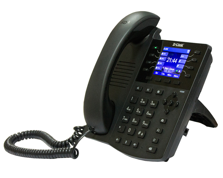 Телефоны D-Link VoIP PoE Phone, 100Base-TX WAN, 100Base-TX LAN, color LCD, w/o power adapter