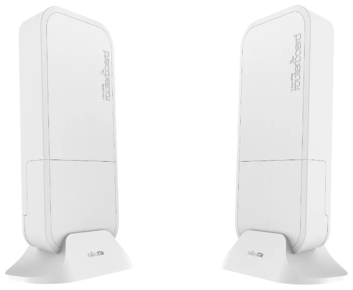 Точка доступа MikroTik Wireless Wire (Pair of preconfigured wAPG-60ad devices for 60Ghz link (Phase array 60 degree 60GHz antennas, 802.11ad wireless, four core 716MHz CPU, 256MB RAM, 1x Gigabit LAN, RouterOS L3, P