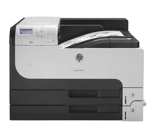 Принтер HP LaserJet Enterprise 700 M712dn (A3, 1200dpi, 40ppm, 512Mb, 3trays 250+250+100, USB2.0/extUSBx2/GigEth/HIP/ePrint, repl. Q7543A, Q7545A)