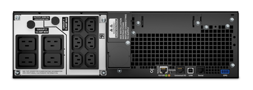 Источник бесперебойного питания APC Smart-UPS SRT RM, 5000VA/4500W, On-Line, Extended-run, Rack 3U (Tower convertible), Pre-Inst. Web/SNMP, with PC Business, Black, 1 year warranty