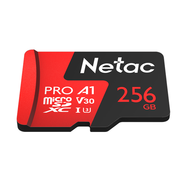Носитель информации Netac P500 Extreme PRO 256GB MicroSDXC V30/A1/C10 up to 100MB/s, retail pack card only