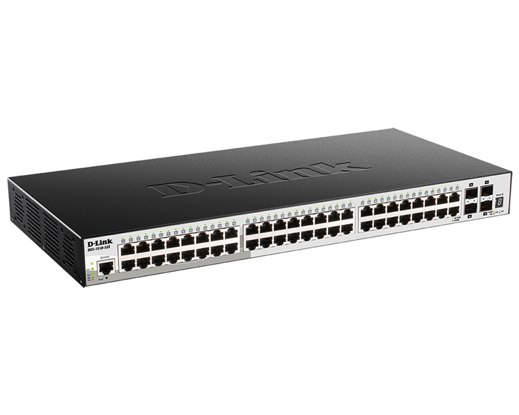 Коммутатор D-Link PROJ SmartPro L2+ Stackable Switch 48x1000Base-T, 4x10GBase-X SFP+, CLI, RJ45 Console