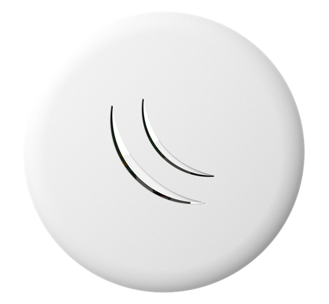Точка доступа wi-fi MikroTik cAP lite with AR9533 650MHz CPU, 64MB RAM, 1xLAN, built-in 2.4Ghz 802.11b/g/n Dual Chain wireless with 1.5dBi integrated antenna, RouterOS L4, plastic ceiling case, plastic wall case, PoE, PS