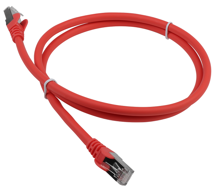 Патч-корд Патч-корд LANMASTER LSZH SFTP кат.6A, 5.0 м, красный