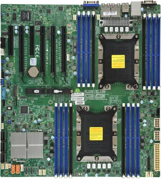 Supermicro Motherboard 2xCPU X11DPI-N 2nd Gen Xeon Scalable TDP 205W/ 16xDIMM/ 14xSATA/ C621 RAID 0/1/5/10/ 2xGE/ 4xPCIex16, 2xPCIex8/ M.2(PCIe)(E-ATX)Bulk