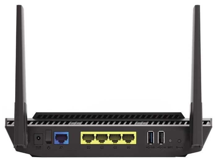 Роутер ASUS RT-AX56U // 802.11b/g/n/ac/ax, до 574 + 1201 Mbps, 2,4 + 5 gGz, 2 antenna, USB ; 90IG05B0-BU2H00