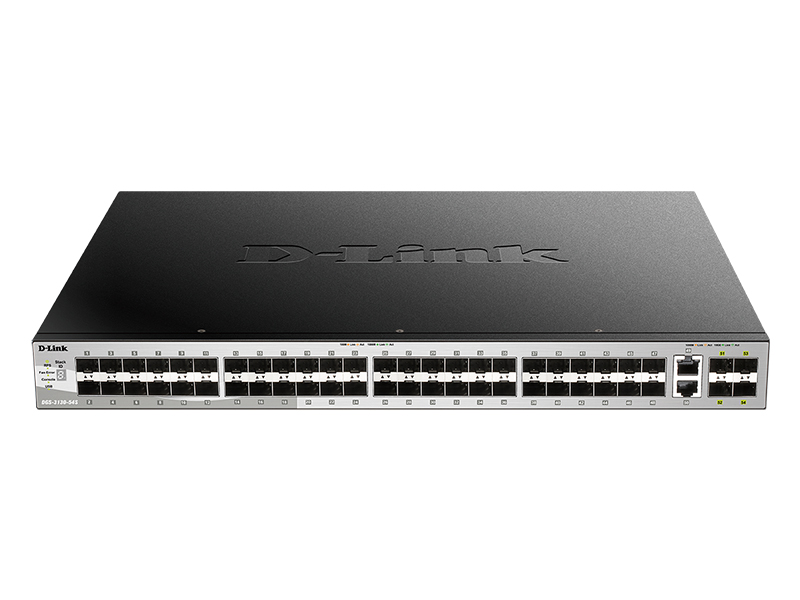 Коммутатор D-Link PROJ Managed L3 Stackable Switch 48x1000Base-X SFP, 2x10GBase-T, 4x10GBase-X SFP+, CLI, 1000Base-T Management, RJ45 Console, USB, RPS, Dying Gasp