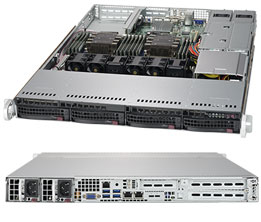 Серверная платформа Supermicro SuperServer 1U 6019P-WTR noCPU(2)2nd Gen Xeon Scalable/TDP 70-165W/ no DIMM(12)/ SATARAID HDD(4)LFF/ 2xGbE/ 2xFH, 1xLP, M2/ 2x750W