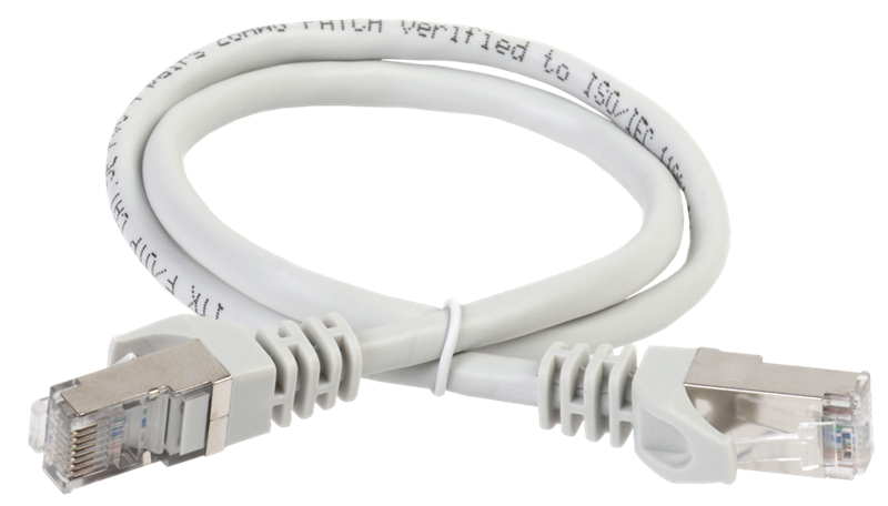  ITK Коммутационный шнур (патч-корд), кат.5Е FTP, 1,5м, серый