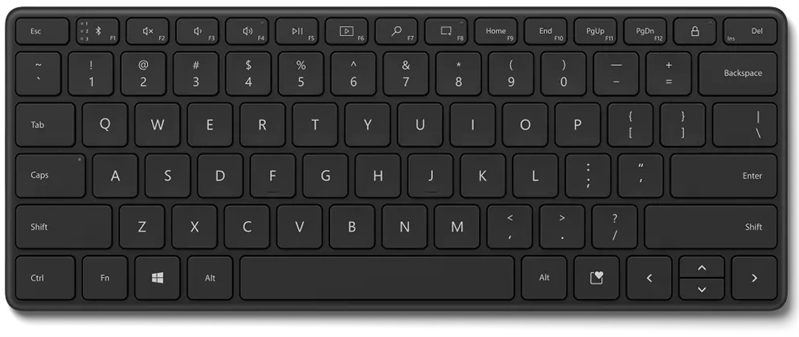 Клавиатура Microsoft Bluetooth Designer compact keyboard, Black