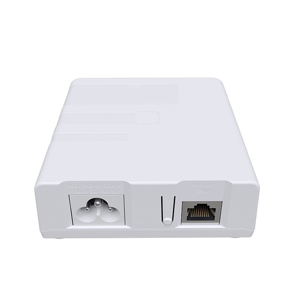Powerline-адаптер MikroTik PWR-LINE PRO (supports Data over Powerlines), one Gigabit Ethernet port with PoE-out, removable power cord