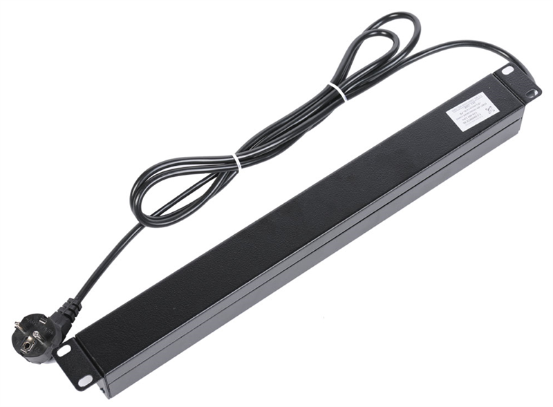 Блок разеток ЦМО Блок силовых розеток 10А со шнуром (2 м.) 19" без выключателя, 9 розеток, цвет черный