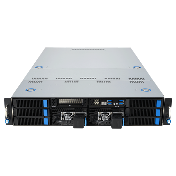Серверная платформа ASUS ESC4000A-E12-SKU1, 2U GPU, 1 x SP5 LGA6096 EPYC 9004 (400W), 12DIMM DDR5, 2 x 2.5" SATA/SAS*/NVMe + 2 x 3.5" SATA/SAS*/NVMe + 2 x 3.5" SATA/SAS*,2 x GbE LAN (I350), 2x 2600W