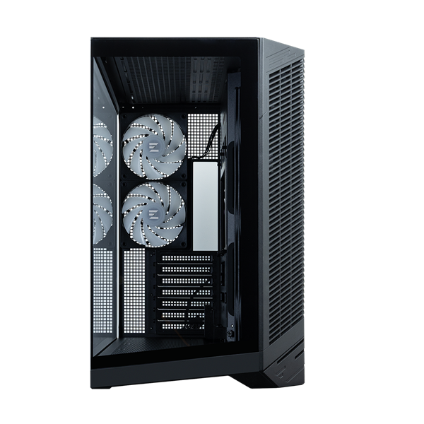 корпус ZALMAN D50, ATX, BLACK, WINDOW, 1xCombo (2.5'' or 3.5''), 2x2.5'', 2x3.5'', 1xUSB TYPE-C, 2xUSB3.0, SIDE 3x120 ARGB, REAR 2x120 ARGB