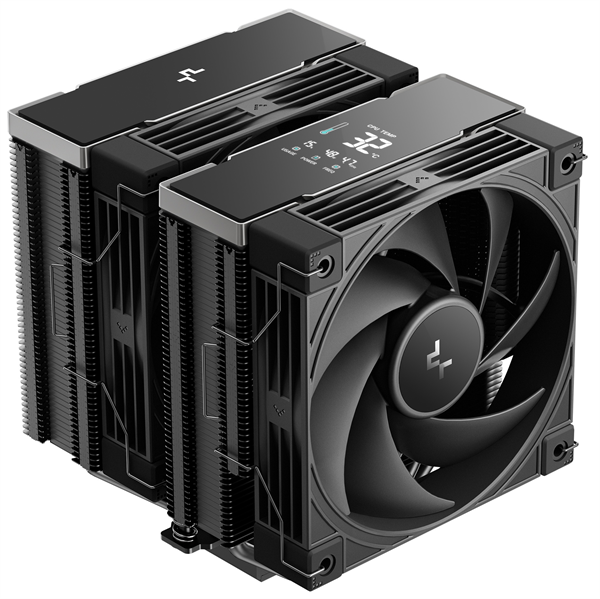 Кулер для процессора DEEPCOOL AK620 G2 DIGITAL NYX LGA1851/1700/1200/115X/AM5/AM4 (8шт/кор, TDP 260W, PWM, DUAL Fan 120mm, 6 тепл. трубок, Copper Base, черный) RET (R-AK620G2-BKNNMN-GJD-1)