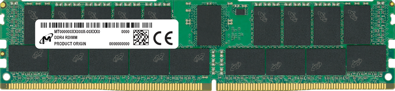Оперативная память Micron DDR4 RDIMM 32GB 2Rx4 2933 MHz ECC Registered MTA36ASF4G72PZ-2G9 (Analog Crucial CT32G4RFD4293), 1 year