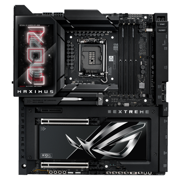 Материнская плата ASUS ROG MAXIMUS Z890 EXTREME, LGA1851, Z890, 4*DDR5, 4*SATA, 6*M.2, 7*USB 3.2, Type-C, 2*PCIx16, 2*PCIx4, 2*Thunderbolt™ 5, HDMITM, ATX; 90MB1IA0-M0EAY0