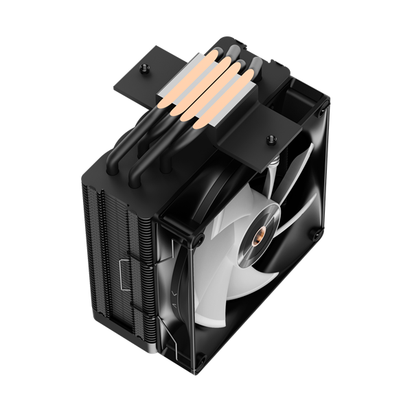 Кулер для процессора Ocypus Delta A40 BK ARGB, 120mm ARGB FAN, Top Panel, 4 HEAT PIPES, 4-PIN PWM, 500-2000 RPM, 29DBA, HYDRO BEARING, LGA115X/1200/1700/18XX, AM4/AM5