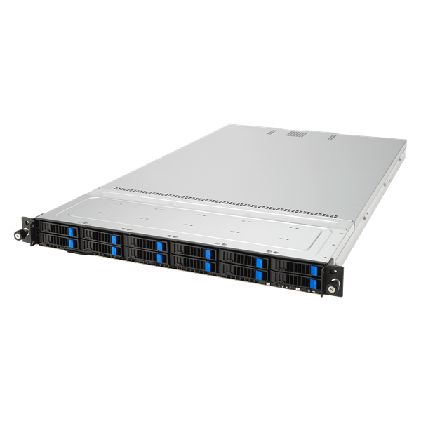 Сервер ASUS RS700-E11-RS12U /10G 1U,2xLGA4677, 32xDDR5 ECC RDIMM(max 4800Mhz),12 SFF NVMe/SATA/SAS, 2xM.2 slot 2280,2x10GbE-T, 3xPCI-E16/E8(g5)/OCP3, IPMI,rPS 2x1,6kW (80+ Tit.)