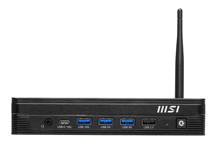 Персональный компьютер MSI Pro DP10 A14MG Mini Core i3-14100 (3.5GHz), 8Gb(8*1) DDR5 SO-DIMM, 512GB SSD M.2, Intel Graphics, noDVD, WiFi, BT, 120W, noOS, 1y war-ty, Black