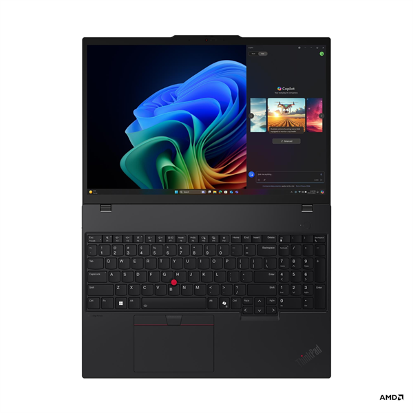 Ноутбук ThinkPad T16 AMD G4 16" WUXGA (1920x1200)IPS 400nits, Ryzen AI 7 PRO 350, 16GB DDR5 -5600, 512GB SSD M2, Radeon 860M, WiFi7,BT, TPM2.0,Cam, Kb Ru/Eng, 86Wh , Win 11 Pro ENG, 1,9 kg, 1y,