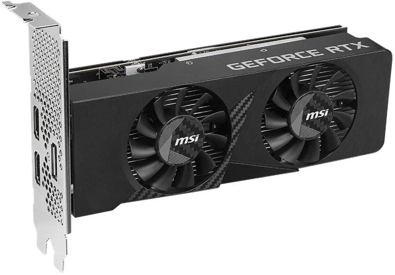 Видеокарта MSI RTX 3050 LP E 6G OC//RTX 3050, HDMI*2, DP, 6G, D6