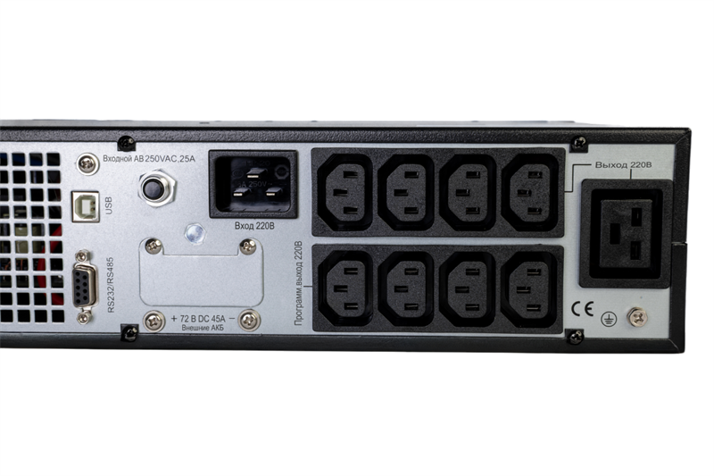 Источник бесперебойного питания Systeme Electric Smart-Save Online SRT, 1500VA/1500W, On-Line, Extended-run, Rack 2U(Tower convertible), LCD, Out: 8xC13, 1xC19, Pre-Inst. Web/SNMP, USB, RS-232, Dry contact