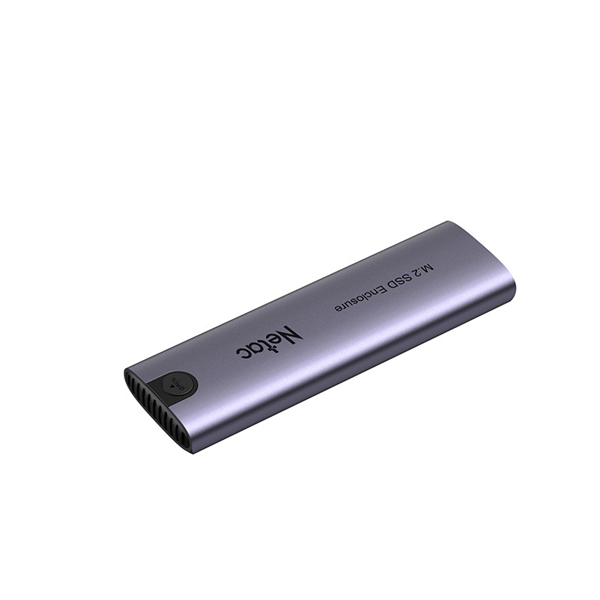 Внешний корпус для диска M.2 Netac WH51 M.2 NVMe/SATA SSD Case, USB3.1 Gen2 10Gb/s to M-Key(M&B key) NVMe & SATA, Aluminum Cover, Compatible with 4 size of 2280/2260/2242/2230, with A to C cable