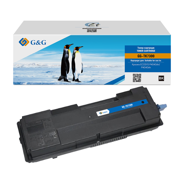 Тонер-картридж G&G toner-cartridge для Kyocera ECOSYS P4040dn/P4040dn с чипом 15 000 стр. TK-7300 1T02P70NL0 гарантия 36 мес.распродажа остатков