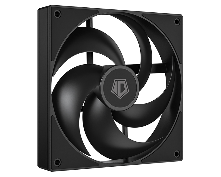 Вентилятор для корпуса ID-COOLING AS-140-K 140x140x25мм (60шт./кор, PWM, резиновые углы, черный, 300-1800об/мин, супертихий) BOX